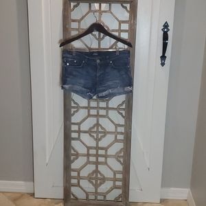 Denim booty shorts